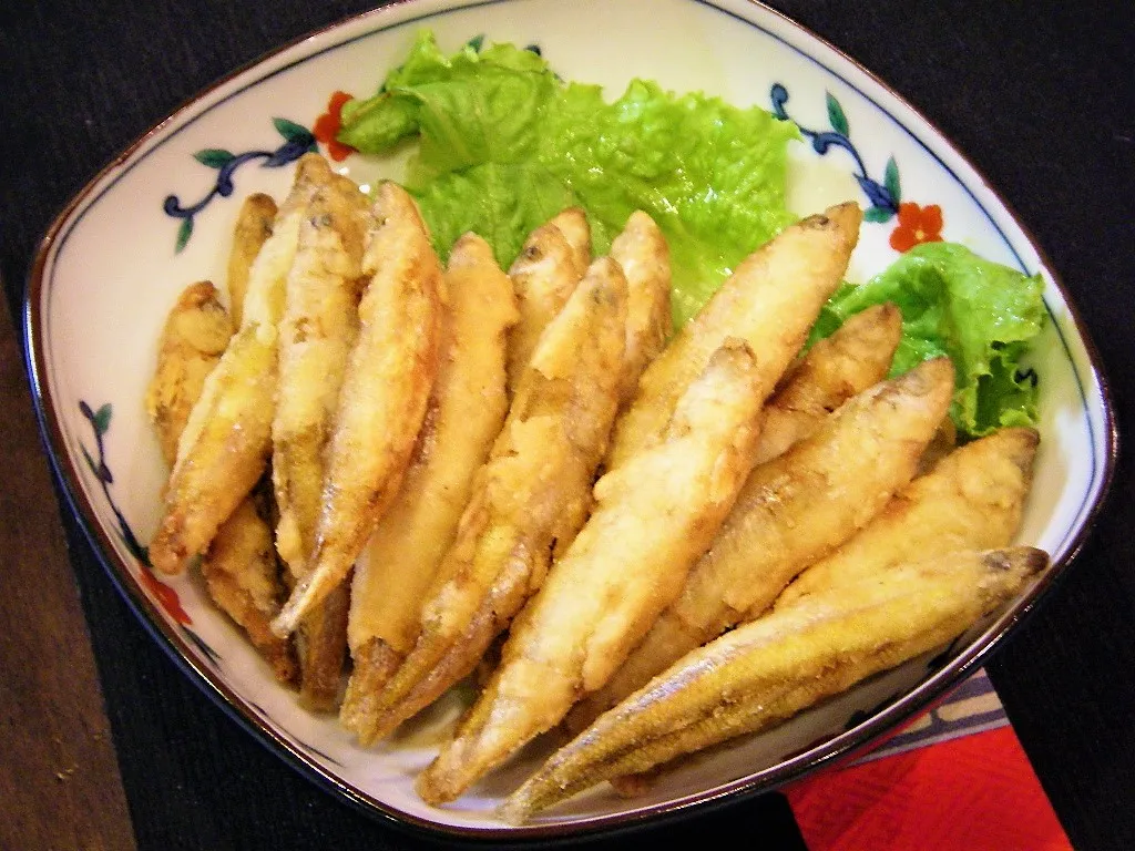 諏訪湖名物のワカサギ料理