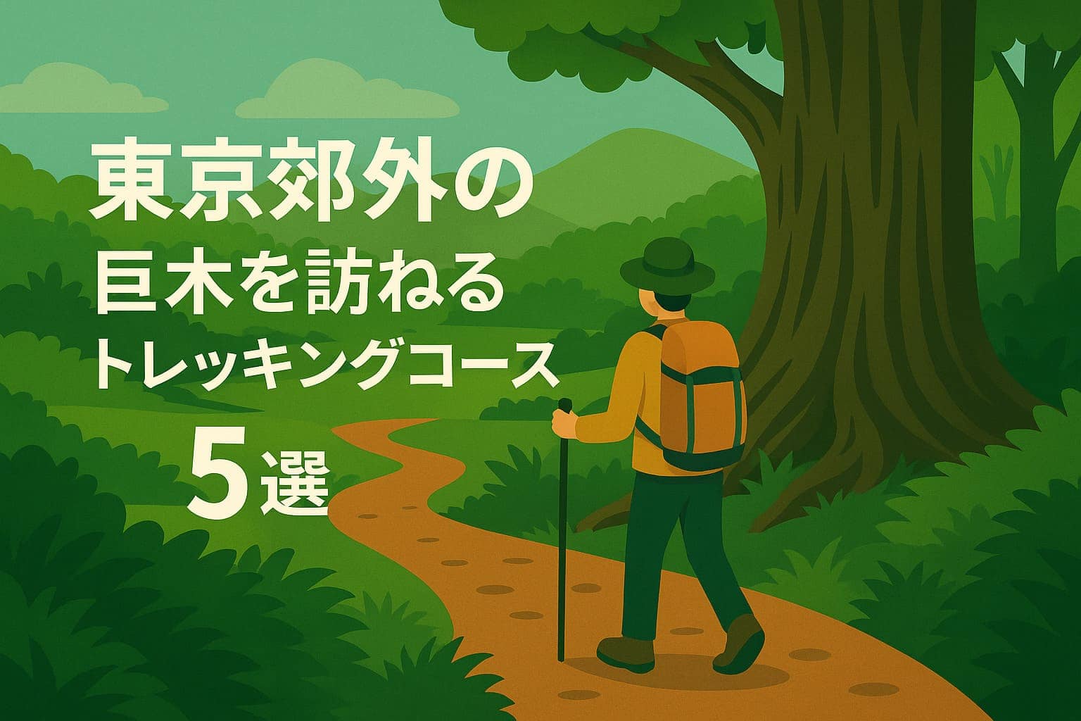 東京郊外の巨木を尋ねるトレッキングコース