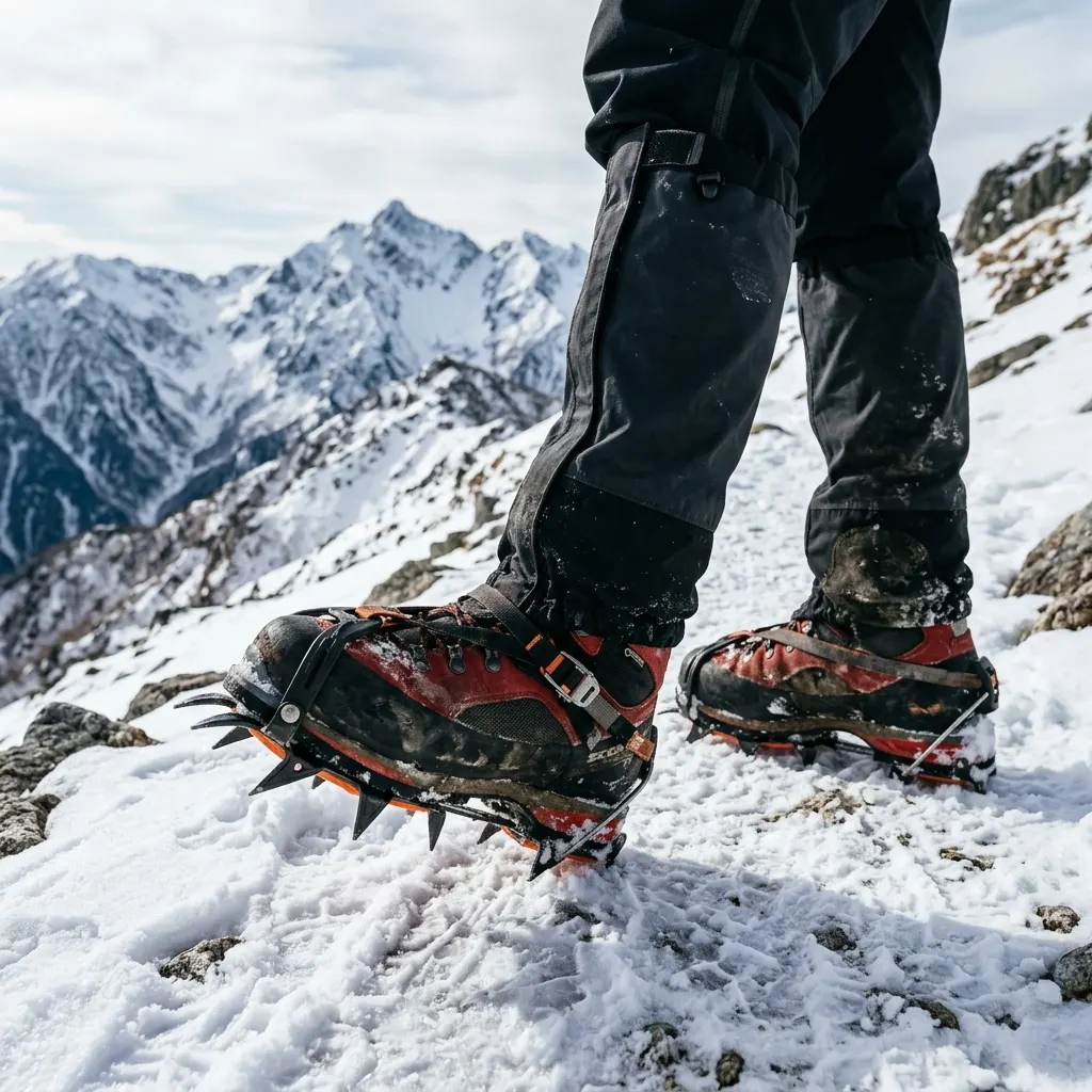 冬用登山靴とアイゼン